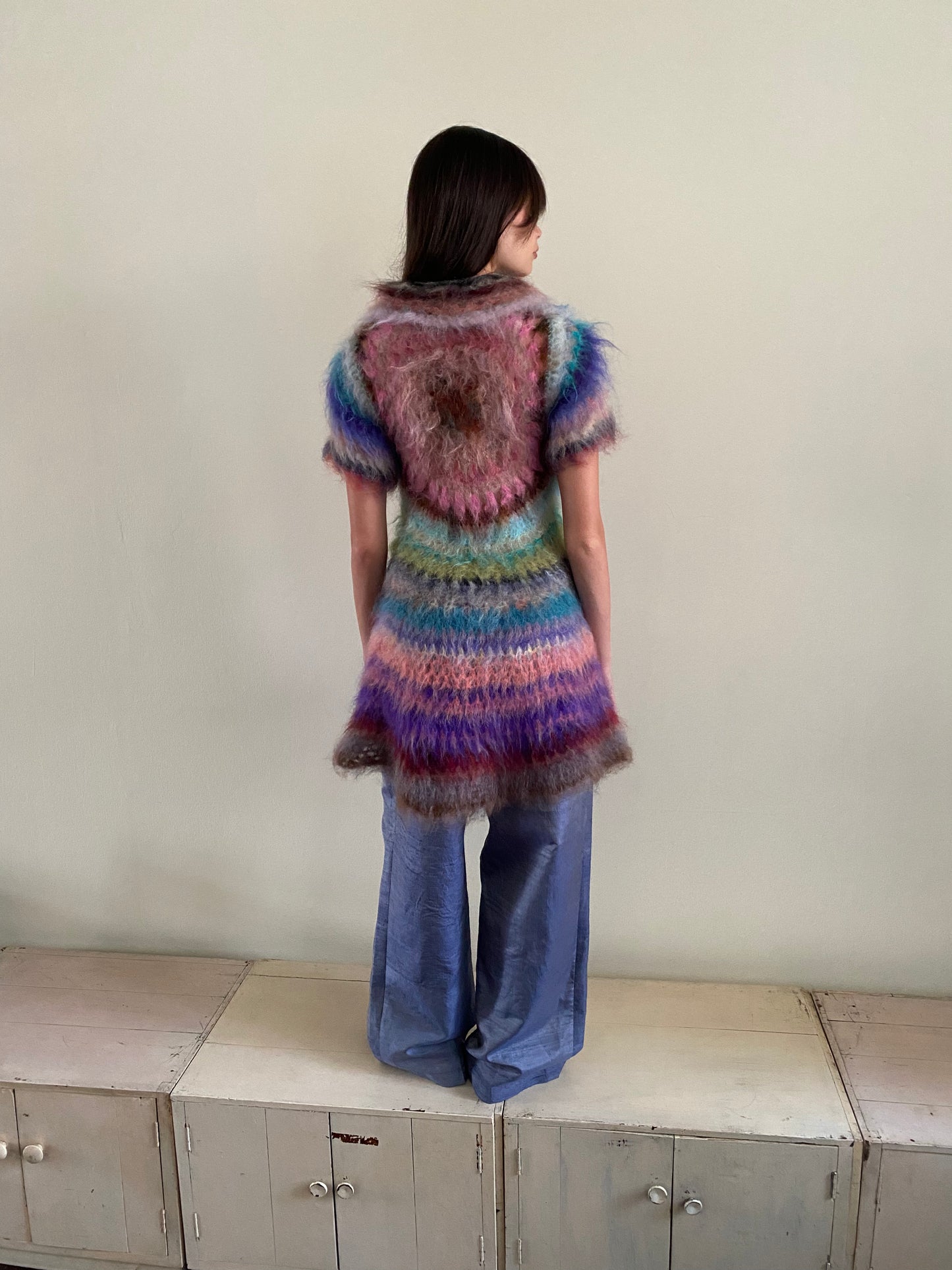 Original Blur Target Hand-Crocheted Brushed Mohair Dress (one-of-a-kind)