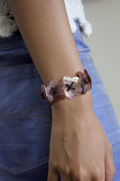 Carved Sea Shell Chokers and Bracelets / Dead-Stock Vintage (9 options)