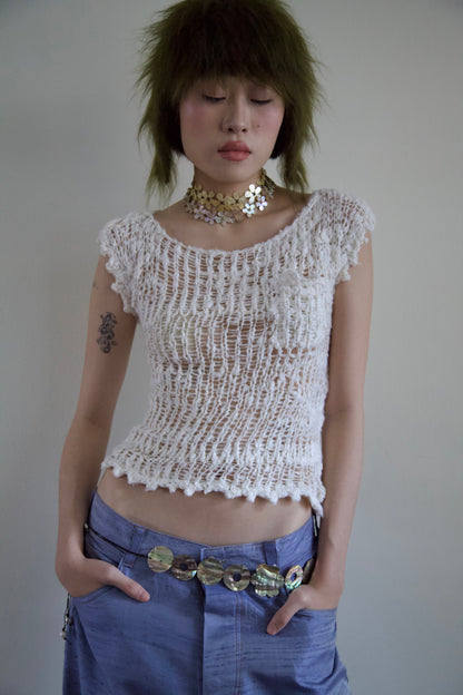 Carved Sea Shell Chokers and Bracelets / Dead-Stock Vintage (9 options)