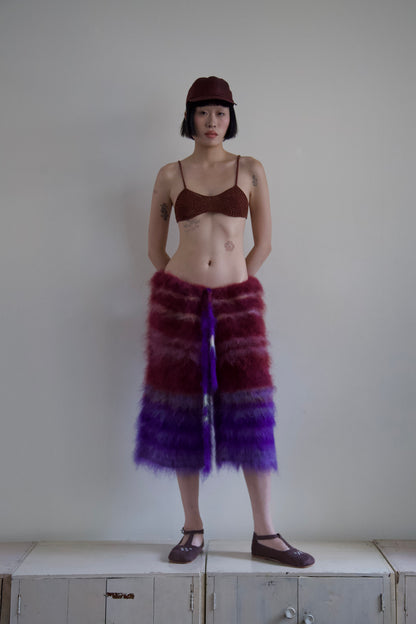 Original Blur Brushed Mohair Long Shorts (one-of-a-kind)