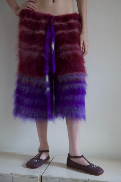 Original Blur Brushed Mohair Long Shorts (one-of-a-kind)