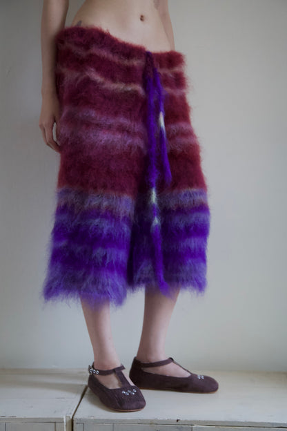 Original Blur Brushed Mohair Long Shorts (one-of-a-kind)