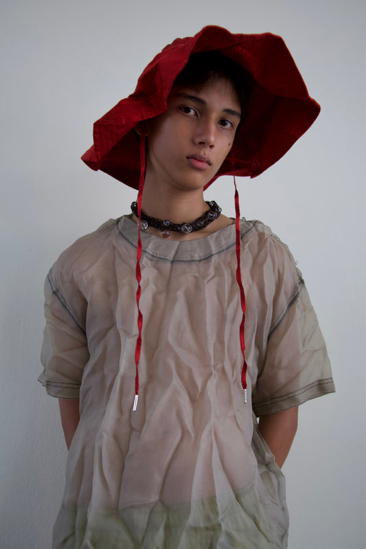 Mai Kaew Crumpled Thai 'Glass' Silk Unisex Tee (3 colorways)