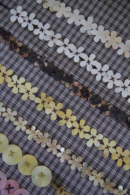 Carved Sea Shell Chokers and Bracelets / Dead-Stock Vintage (9 options)