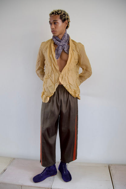 Handwoven Raw Thai Silk Unisex Uniform Pants (4 colorways + new size)