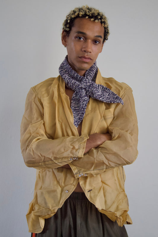 Hand-knit Thai Cotton Unisex Ascot / Headband Accessory (3 colorways)