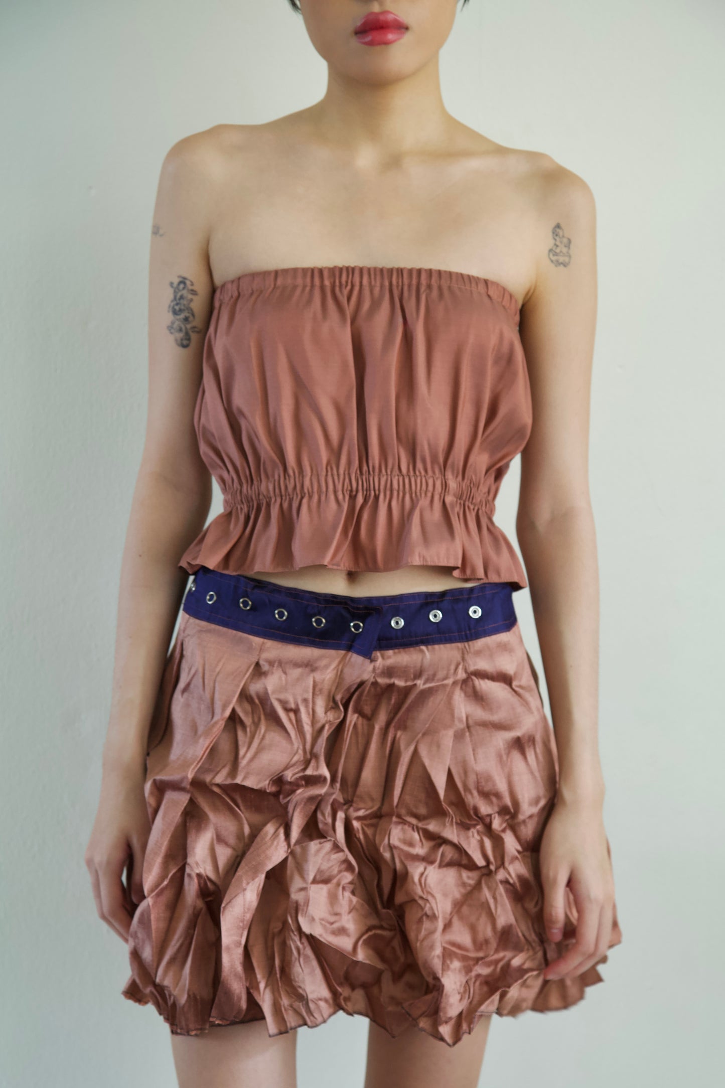 Thai Silk Peplum Easy Top (10 colorways)