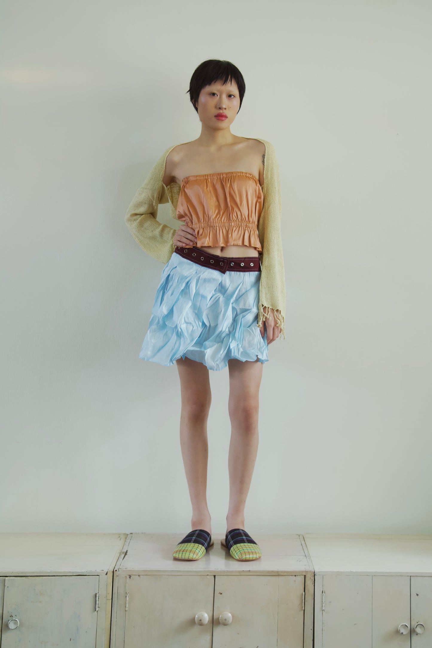 Thai Silk Peplum Easy Top (10 colorways)