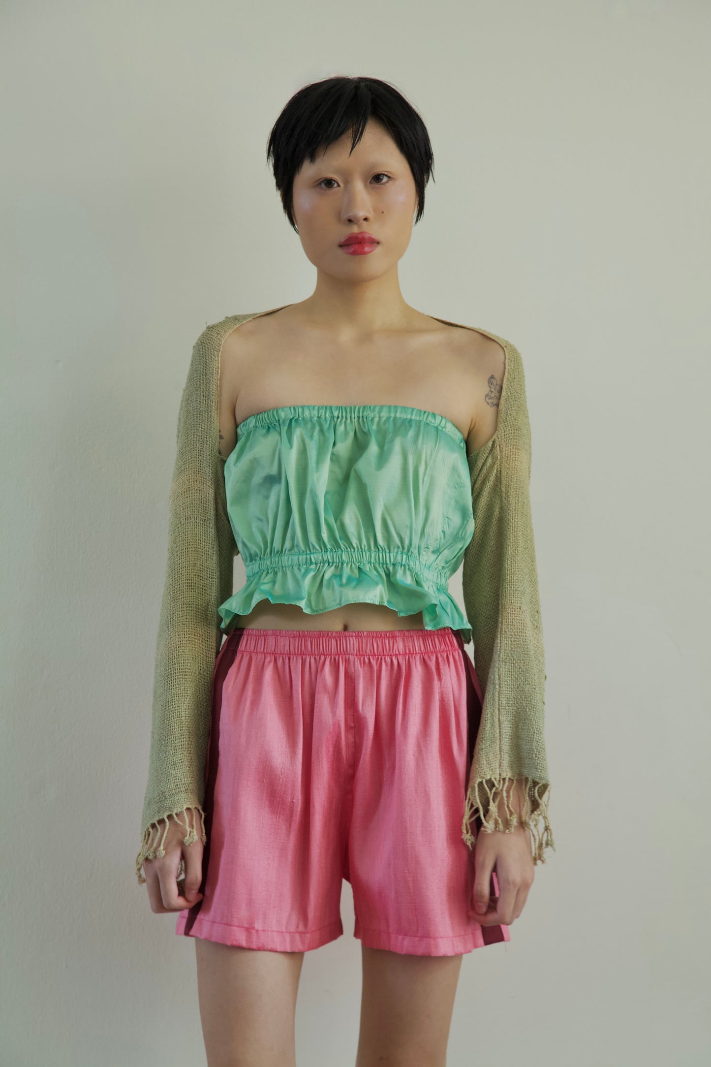 Thai Silk Peplum Easy Top (10 colorways)