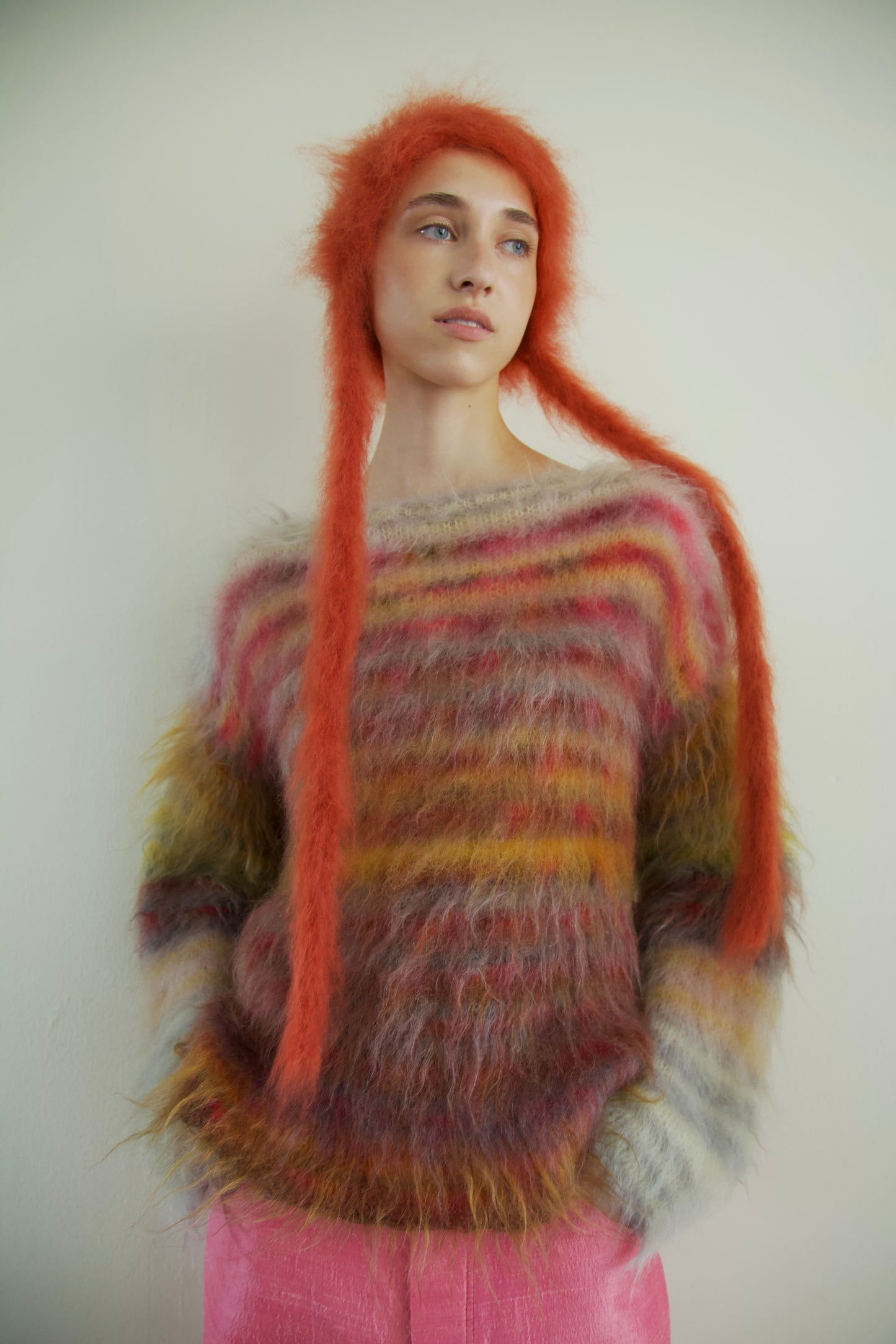Original Blur Brushed Palette Mohair Unisex Jumper (gardens)