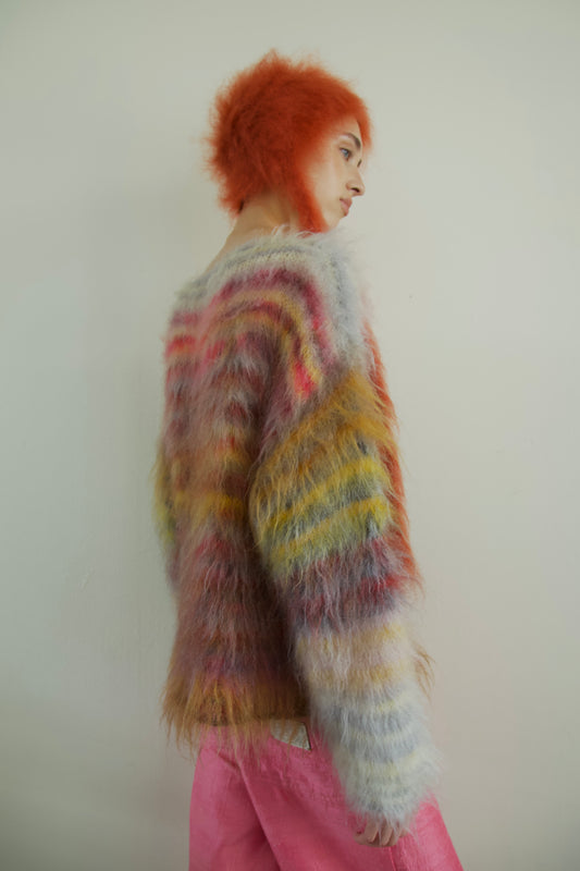 Original Blur Brushed Palette Mohair Unisex Jumper (gardens)