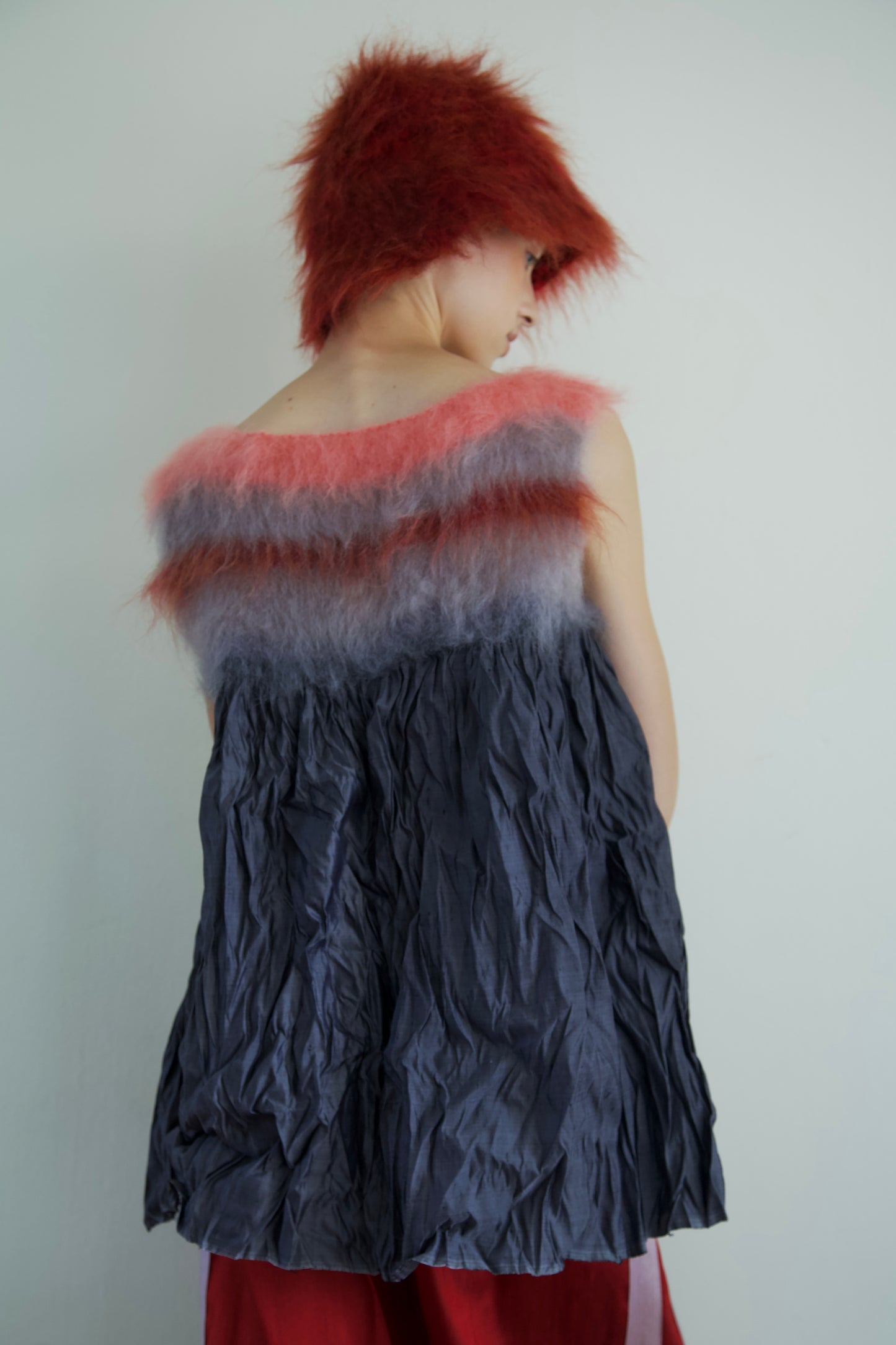 Original Blur Brushed Mohair Bucket Cap (pulse)