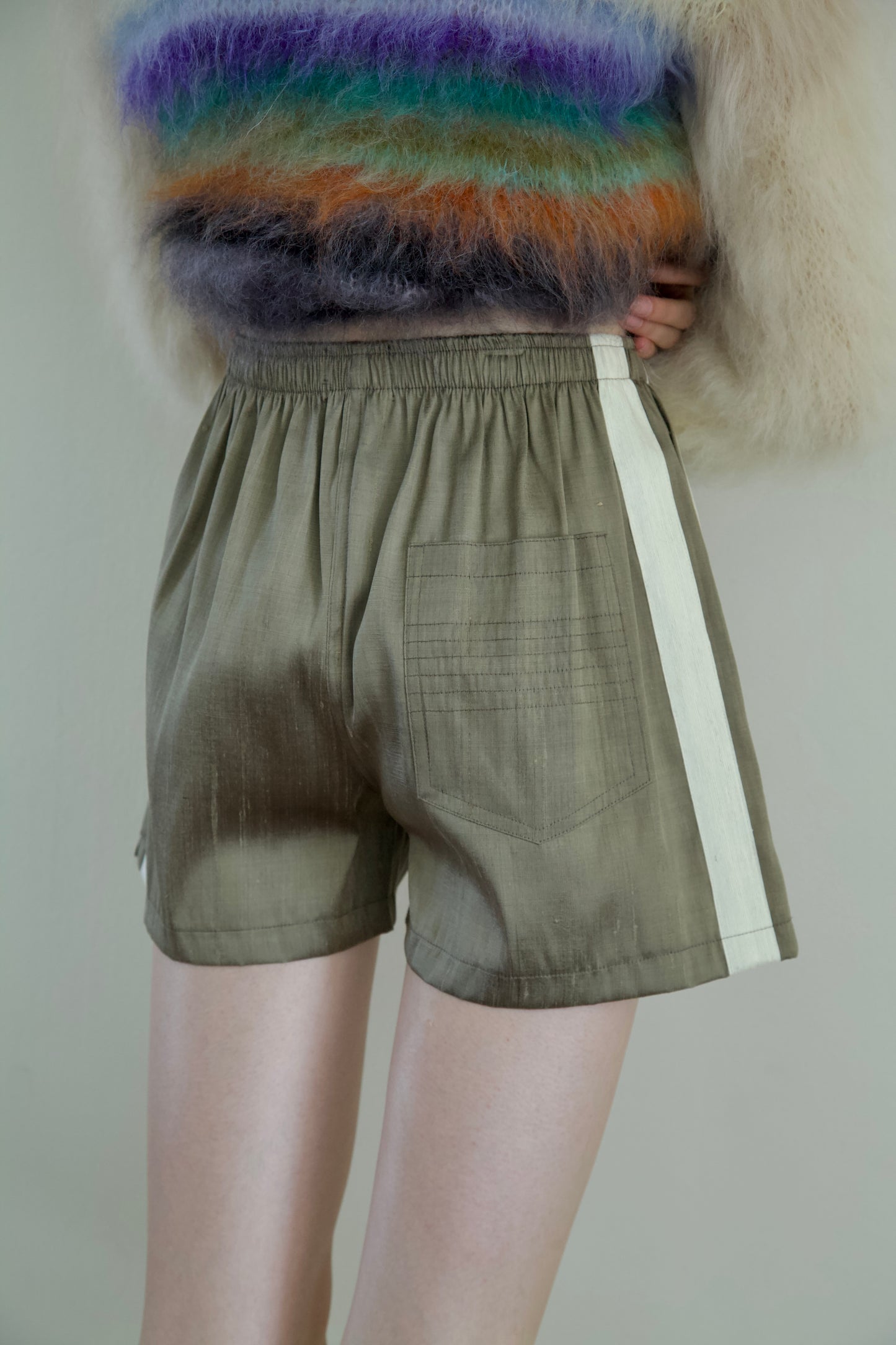 Handwoven Raw Thai Silk Unisex Contrast Shorts (new colorways + sizes!)