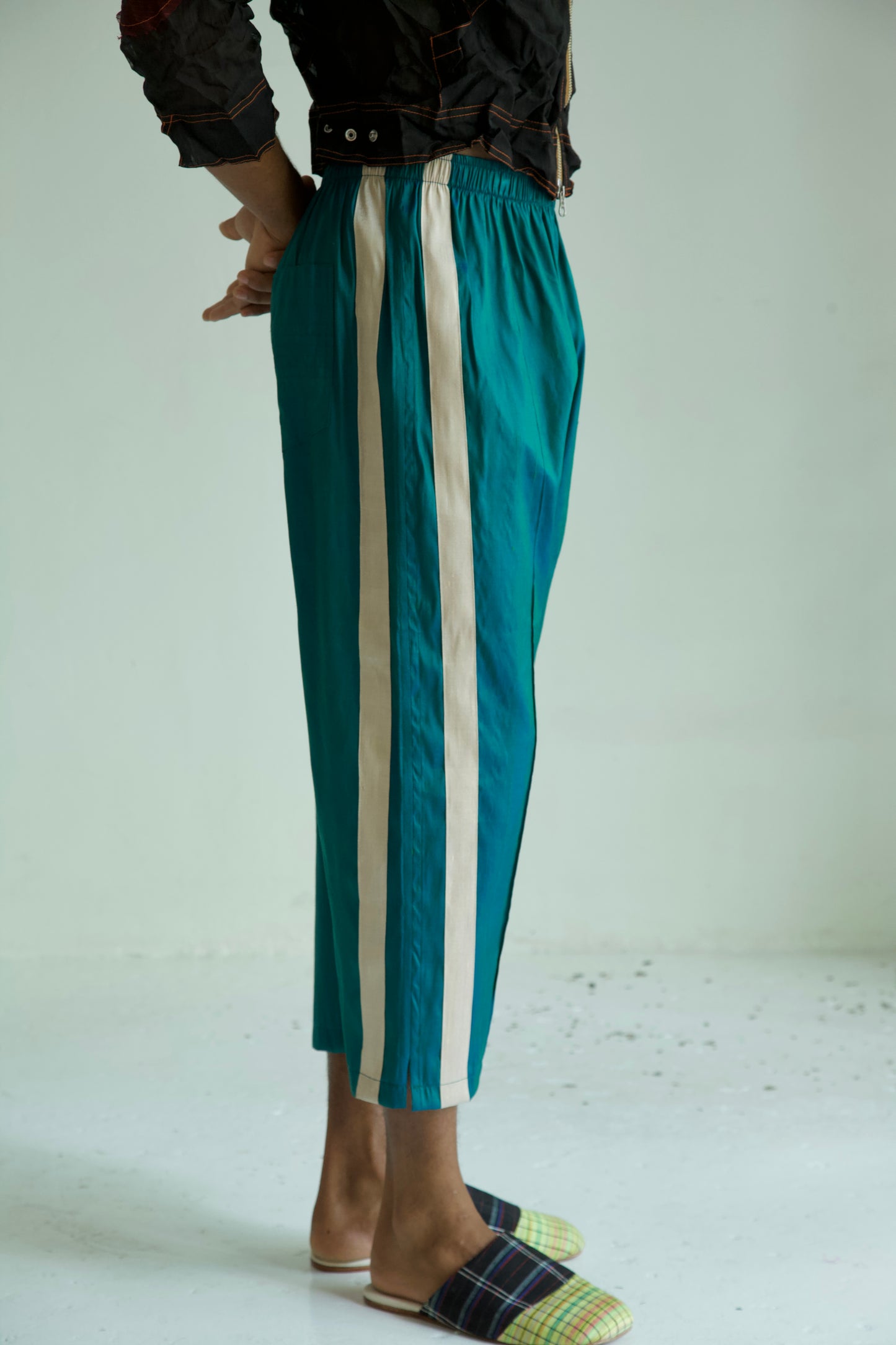Handwoven Raw Thai Silk Unisex Uniform Pants (new colorways)