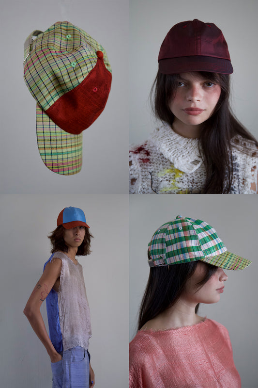 Handwoven Thai Silk Unisex Baseball Cap (15 colorways)